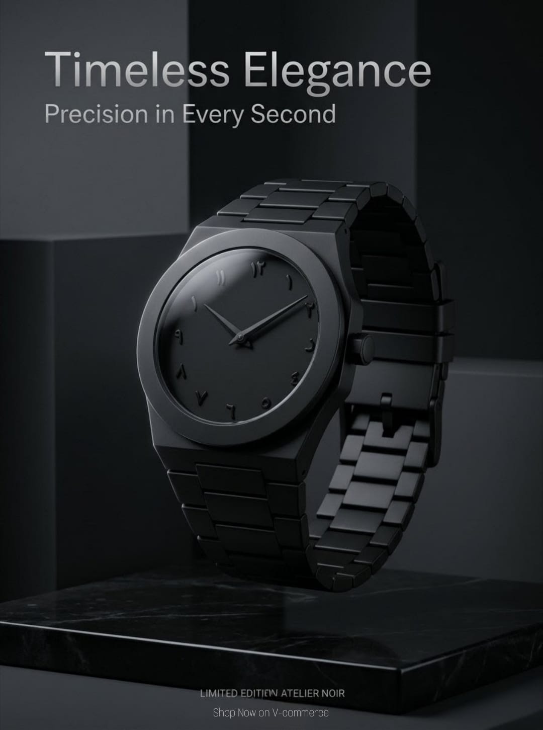 Stylight Noir Classic Watch – Timeless Elegance Edition
