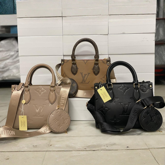 Premium Oversized Monogram Tote Bag with Box