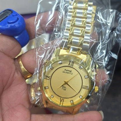 Premium Gold Metal Watch