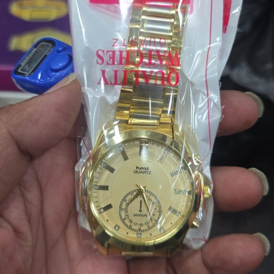 Premium Gold Metal Watch