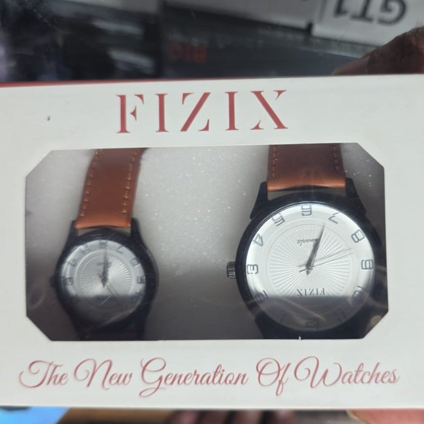 FIZIX Couple Watch Set (Men & Women)