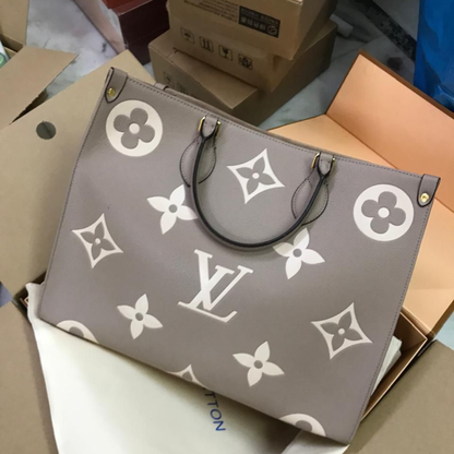 Premium Oversized Monogram Tote Bag with Box