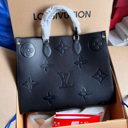 Premium Oversized Monogram Tote Bag with Box