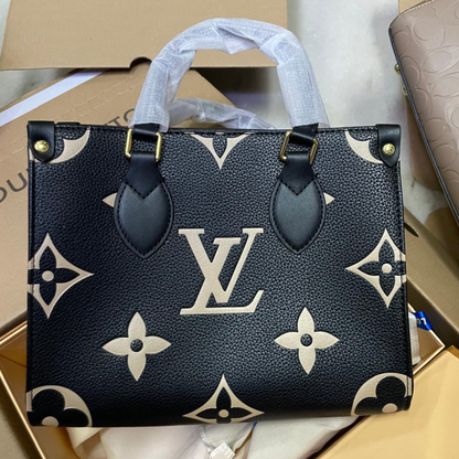 Premium Oversized Monogram Tote Bag with Box