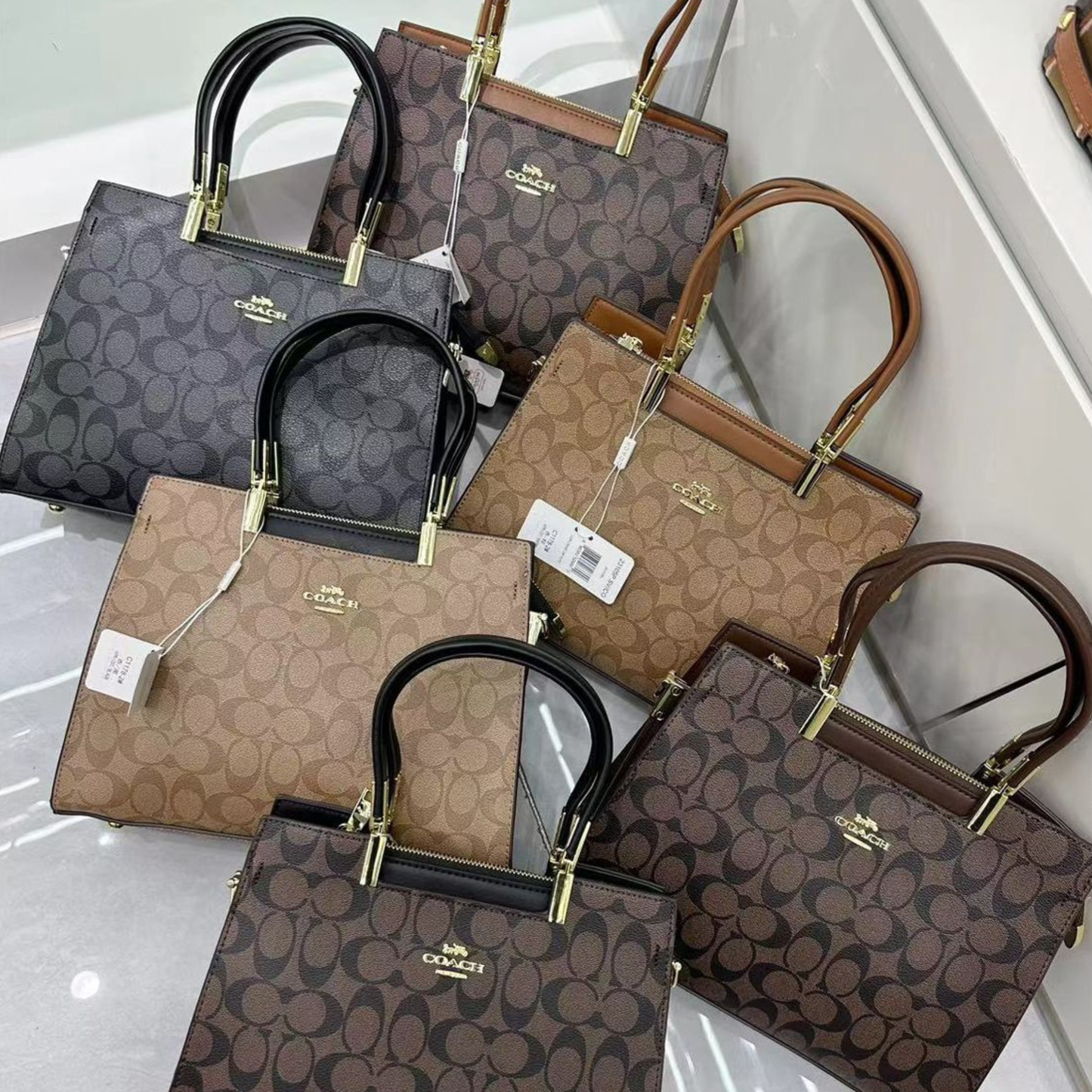 Classic Signature Structured Handbag for Women