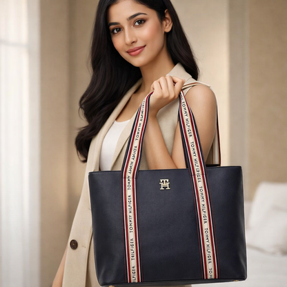 Classic Branded Strap Tote Bag for Women