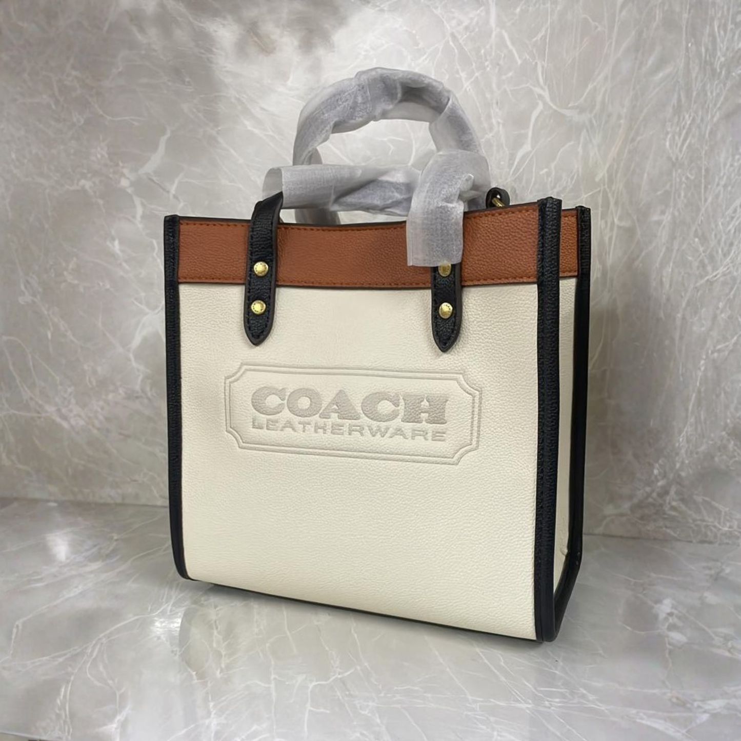 Elegant Luxe Contrast Tote Bag for Women