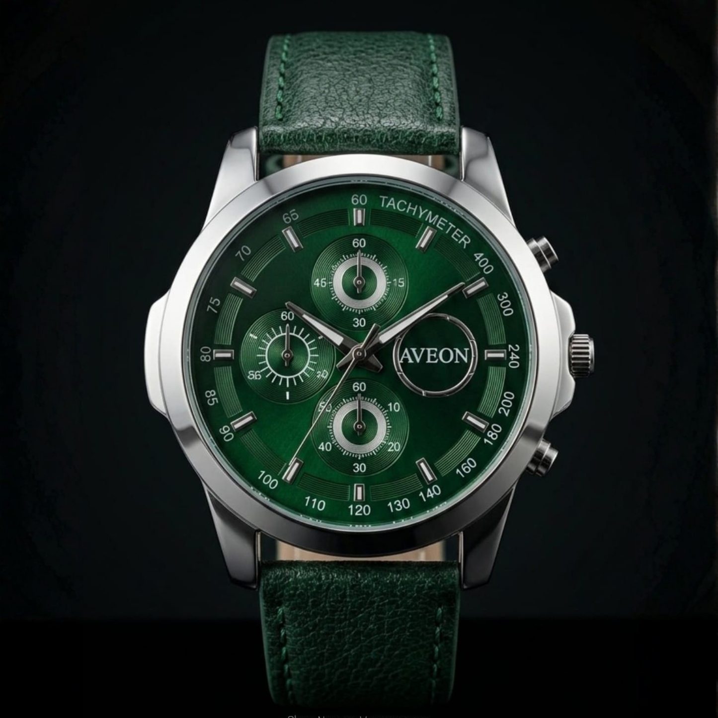 AVEON Premium Green Chronograph Watch