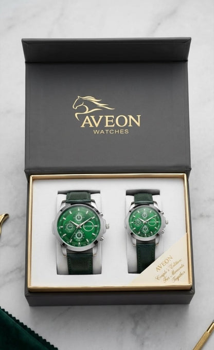 AVEON Premium Green Chronograph Watch